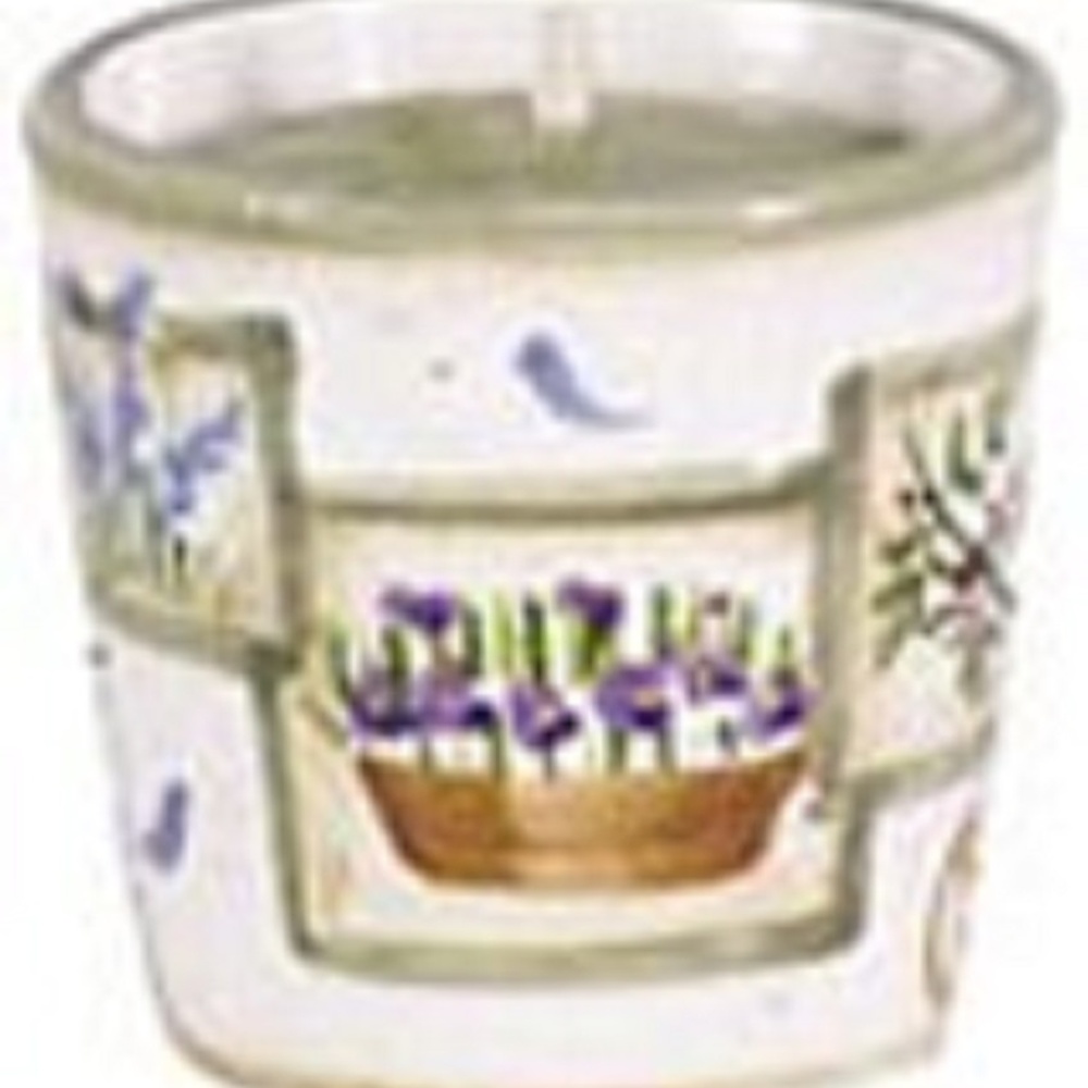 *Garden Squares Ceramic Votive Candle Holder #10180 (NWT) #1